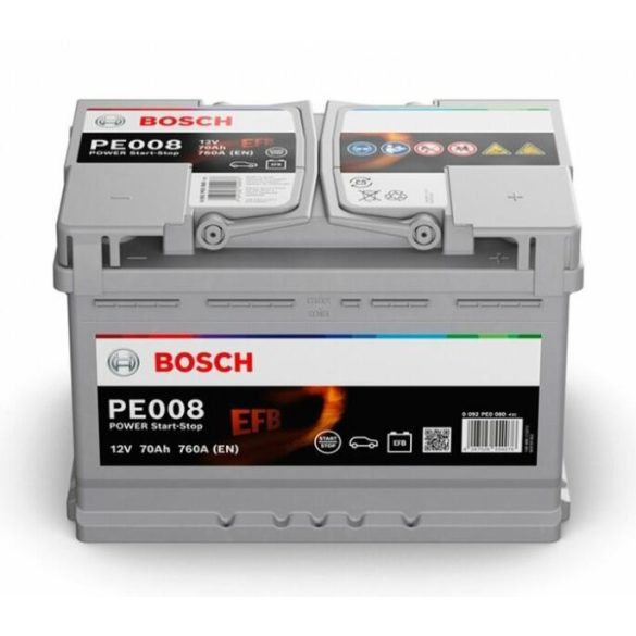 BOSCH POWER  EFB 12 V 70 Ah 760 A jobb +