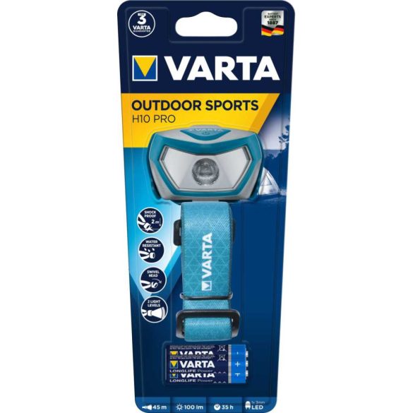 VARTA fejlámpa -Outdoor Sports H10