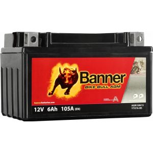 Banner Bike Bull YTX7A-BS 12V 6Ah 105 A bal+