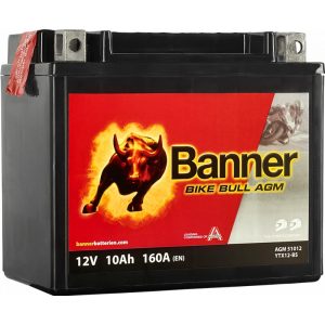 Banner Bike Bull YTX12-BS 12V 10 Ah 160 A bal+