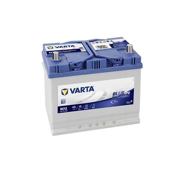 Varta Blue Dynamic EFB 12 V 72 Ah 760 A  jobb + (NISSAN CSALÁD START-STOP)