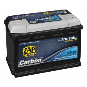 ZAP CARBON Graphite EFB autó akkumulátor 12 V 77 Ah 750 A jobb +