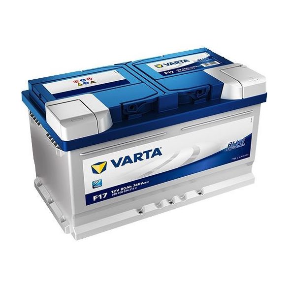 Varta Blue Dynamic 12 V 80 Ah 740 A jobb+ alacsony házas