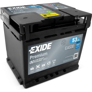 Exide Premium EA530 12 V 53 Ah 540 A jobb+ 