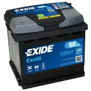 Exide Excell 12 V 50 Ah 450 A bal +