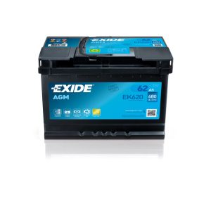 EXIDE AGM 12 V 62 Ah  680 A jobb +