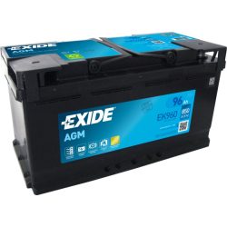   Exide AGM EK960 START-STOP akkumulátor 12 V 96 Ah 850 A jobb +