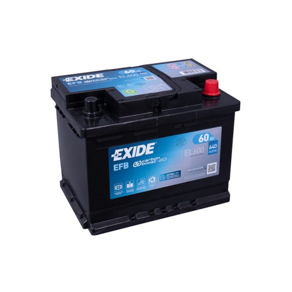 Exide EFB 12V 60Ah 640A jobb+