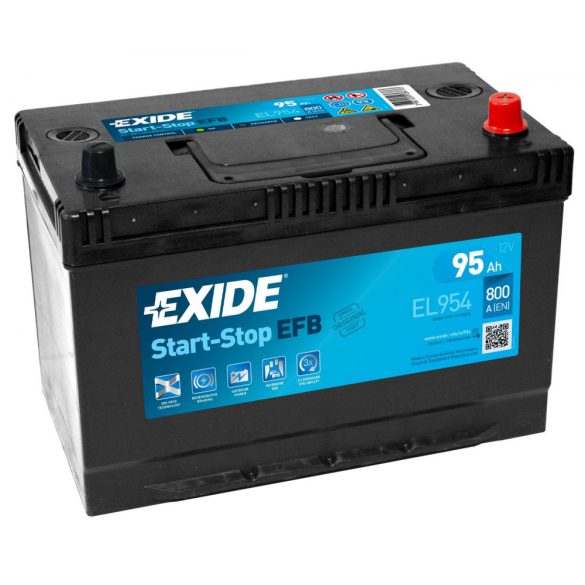 Exide EFB 12 V 95 Ah 800 A jobb +