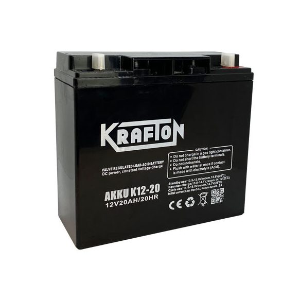 Krafton 12 V 20 Ah jobb +