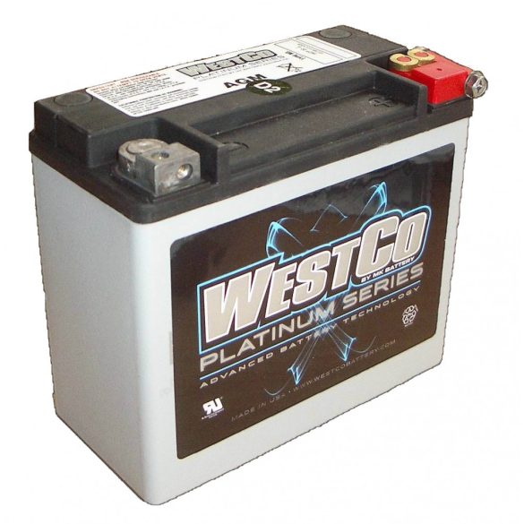 WESTCO AGM WCP20L 12 V 18 Ah 310 A jobb +