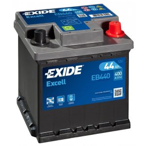 Exide Excell 12V 44 Ah 400A jobb+ Punto