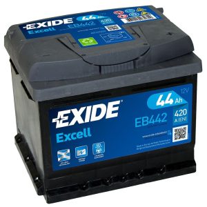 Exide Excell 12V 44 Ah 420A jobb+